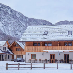 Privillage Stare – B&B, Villa and Chalet Resort B&B exterior in winter near Lake Bohinj, Triglav National Park